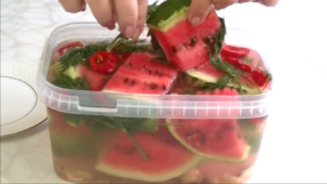 рецепт маринованного арбуза